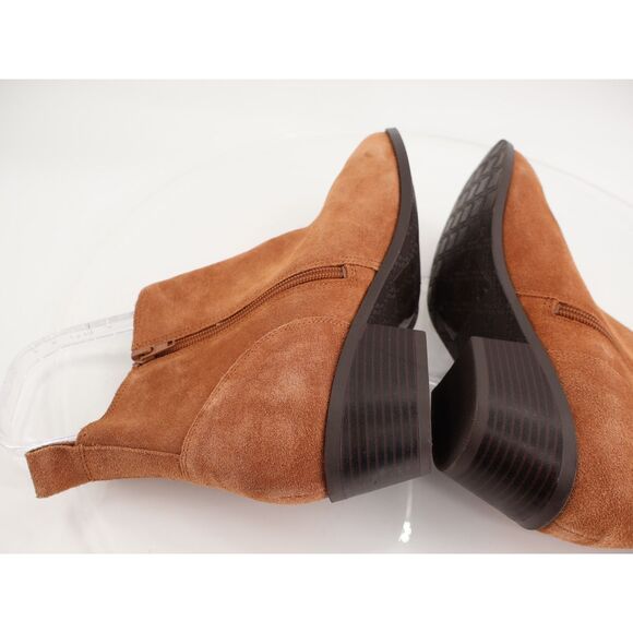 Vionic Roseland Bootie Womens Size 11 Brown Suede Leather Block Heel Boot - Picture 6 of 12